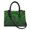 Women Pu Handbag Custom Wholesale Polynesian Tribal Floral Design Women Shoulder Bag Large Capacity Travel Temperament Women Bag