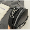 Vintage Y2K Small Chain Rivet Shoulder Bag Heart Shaped Purse Handbag Red PU Leather Gothic Tote Bag Fashion Women Crossbody Bag