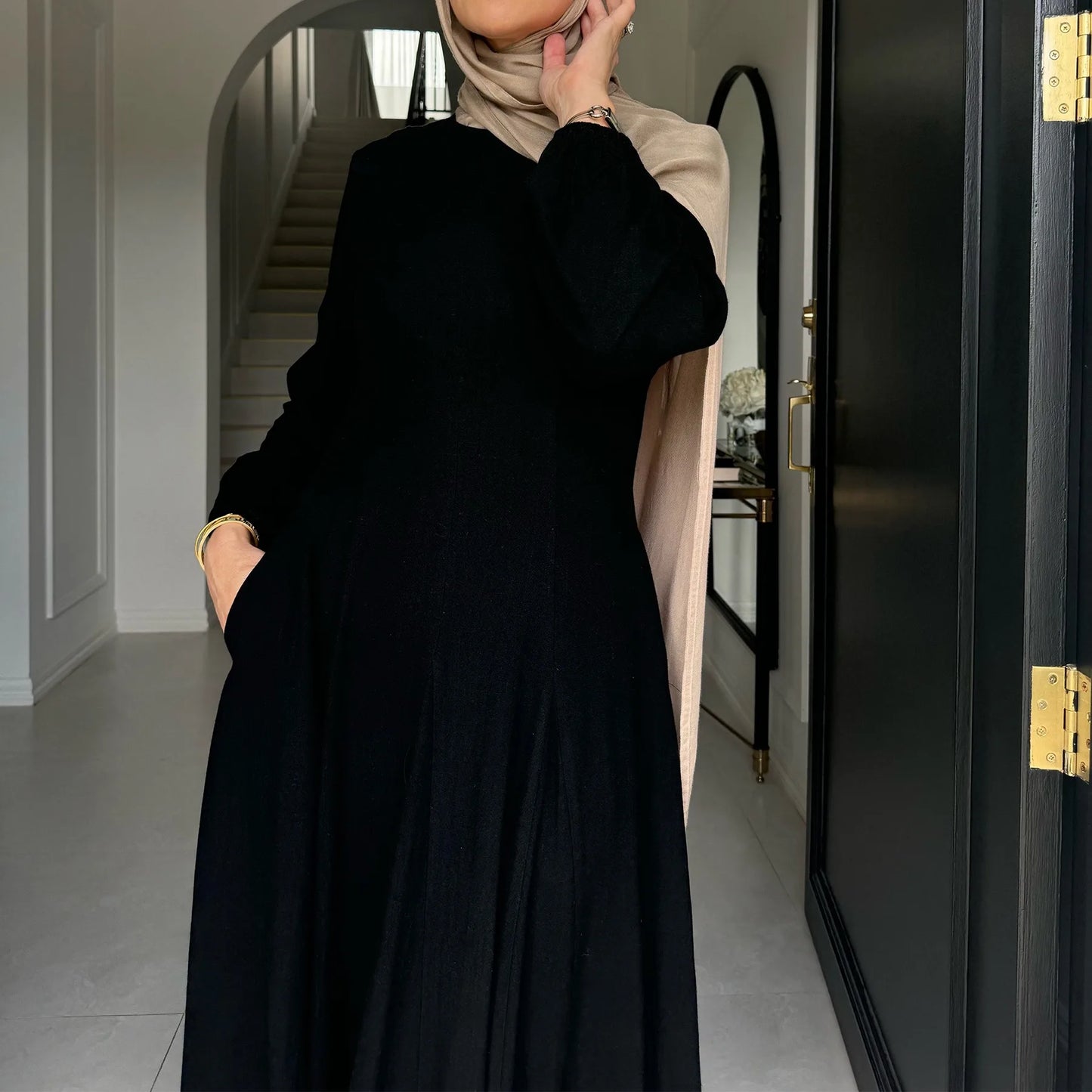 Muslim Abaya Women Dresses Solid Slim Jalabiya Eid 2025 Ramadan Morocco Islam Vestidos Largos Arab Long Robe Dubai Abayas Kaftan