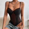 Pink Slim Sexy Bodysuit Lace See Through Sexy Bodies for Women 2023 New Push Up Solid Lingerie Shapewear Woman Summer Clothing