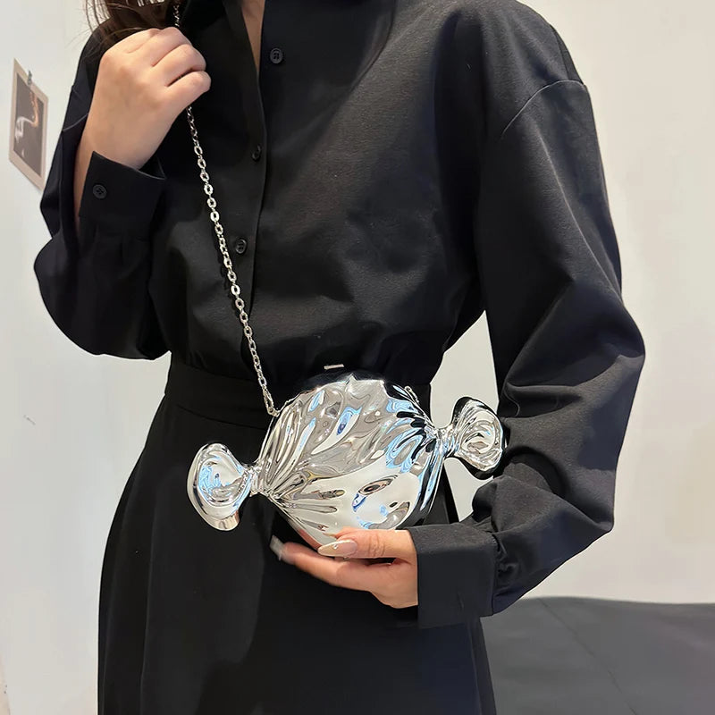 Acrylic Evening Clutch Bag For Women Luxury Shoulder Bag Handbag And Crossbody Bags Party Prom Wedding Shiny Candy Design Purse