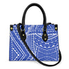 Women Pu Handbag Custom Wholesale Polynesian Tribal Floral Design Women Shoulder Bag Large Capacity Travel Temperament Women Bag