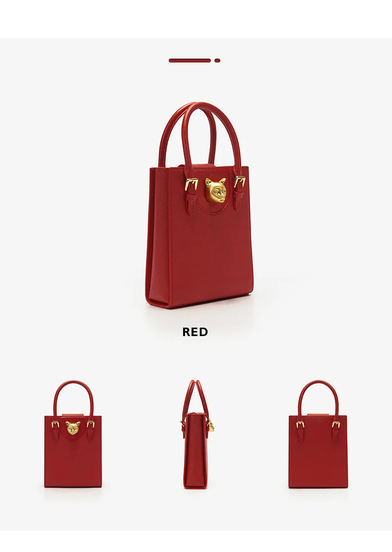 BAFELLI 2025 NEW WOMEN'S HANDBAG CAT LUXURY BRAND DESIGNER ORIGINAL STYLE TRENDING SHOULDER CASUAL BAGS MINI TOTE CROSSBODY