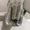 Shiny handle Rhinestones Handmade Evening Clutch Bags New Folds Purses And Handbags Luxury Designer Wedding Party High Quality