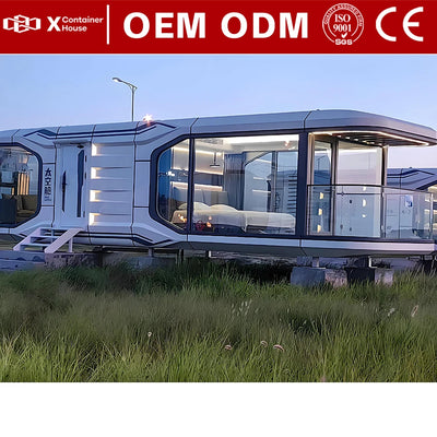 Eco Friendliness Modular Home Prefab House Villa Durability Modular Houses Housing Insulation Space Capsule Home Steel Structure