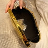 JIOMAY Acrylic Gold Purse Luxury Designer Handbags High Quality 2024 Glamorous Wedding Evening Bag Fashion Purses for Women