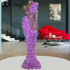 Vestidos De Fiesta Lavender Ruffles Tiered Pageant Party Gowns Women Celebrity Red Carpet Dress Aso Ebi Prom Gowns Customized