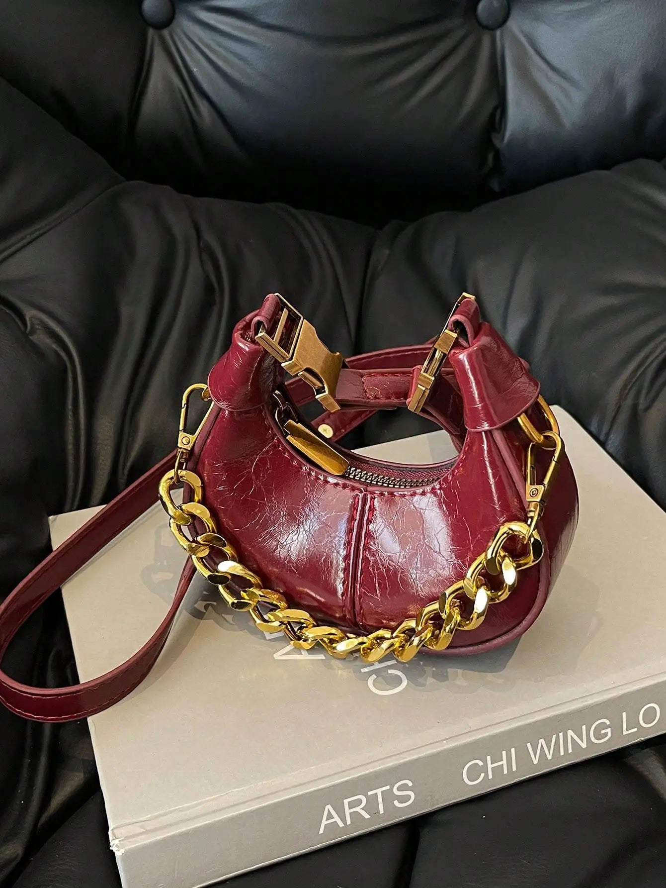 Fashionable Small Handbag, Minimalist Stylish Texture Elegant Style Shoulder Bag, New Casual 	Top Handle Bag For Women