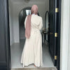 Clothes for Muslim Women Solid Robe Malay Turkey Dubai Zipper Cardigan Robe Fashion Simplicity Summer Dress Abayas for Women