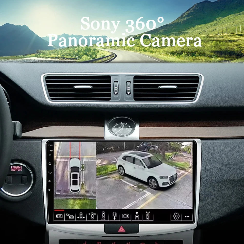 Android 14 For VW Volkswagen Passat B7 B6 CC Car Radio Multimedia Player Autoradio GPS Navigation Camera Carplay QLED 2Din DVD