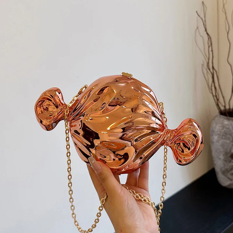Acrylic Evening Clutch Bag For Women Luxury Shoulder Bag Handbag And Crossbody Bags Party Prom Wedding Shiny Candy Design Purse