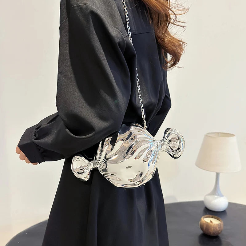 Acrylic Evening Clutch Bag For Women Luxury Shoulder Bag Handbag And Crossbody Bags Party Prom Wedding Shiny Candy Design Purse