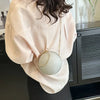 Circular Ring Portable Evening Bags Metal Sliver Round Ball Handbags for Lipstick Elegant Luxury Clutch Purse Wedding Wallets