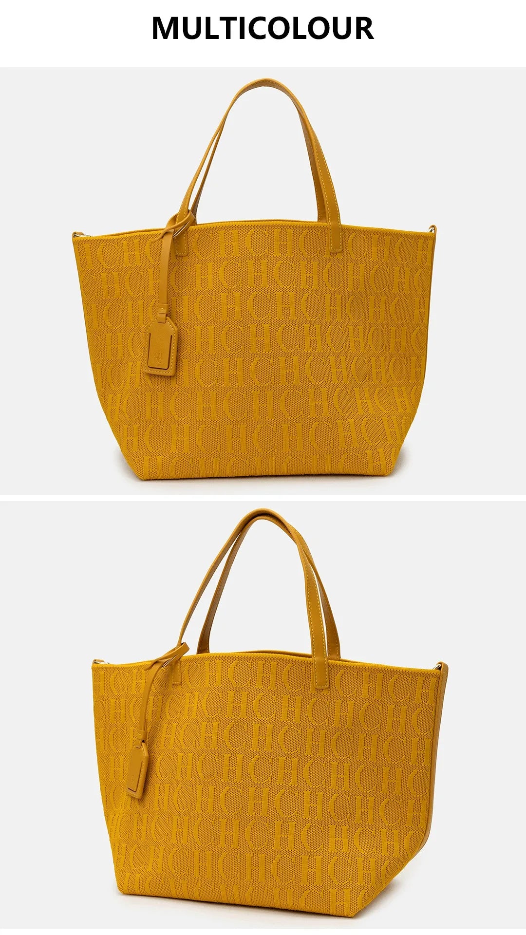 CH Classic Models of Women's Shoulder Bag Solid Color Fashionable Versatile Large-capacity Handbag Elegant Shopping Ladies Bag