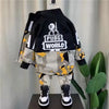 Autumn and Winter Boys' Clothing Set 2024 New Handsome Baby Children's Thickened Camo Clothing Set Kids Tracksuit Outfit
