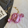 Acrylic Evening Clutch Bag For Women Luxury Shoulder Bag Handbag And Crossbody Bags Party Prom Wedding Shiny Candy Design Purse