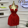 CM.YAYA Women Strapless Sleeveless Pleated Mini Dress 2025 Spring Sweet Sexy Birthday Evening Night Party Vestidos Dresses