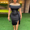 Elegant Party Dresses For Women 2025 Spring Summer Short Sleeve Bodycon Robe African Wedding Prom Evening Dress Ladies Clothing