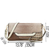 New Fashionable Large Capacity Crocodile Pattern Handbag Trendy Women's Crossbody Bag Quality Single Shoulder Bag Motorcycle Equ