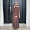 Clothes for Muslim Women Solid Robe Malay Turkey Dubai Zipper Cardigan Robe Fashion Simplicity Summer Dress Abayas for Women
