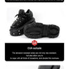 New Punk Style Women Shoes Lace-up Heel Height 6CM Platform Shoes Woman Gothic Ankle Rock Boots Metal Decor Woman Sneakers