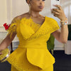 High Waist Strapless Jumpsuit Rivet Collar Lady Evening and Party Tube Top Jumpsuit for Women Elegant Sexy Birthday Jumpsuit