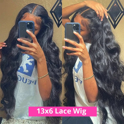 Body Wave Human Hair Wigs 30 40 Inch Lace Front Human Hair Wig Transparent 13x4 13x6 Hd Lace Frontal Wig Pre Plucked Hd Lace Wig