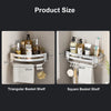 VILOYI Bathroom Shelves Wall Mounted No Drill Space Aluminum Shower Corner Caddy Storage Shelf Multilayer Kitchen Organizer Rack