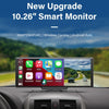 10.26'' Dash Cam 4K Car Mirror Video Player Wireless Carplay Android Auto GPS Car Monitor Multimedia Rearview Camera Dashboard