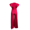 White Blue Yellow Red One-piece Short Sleeve Overalls For Women Pants Jumpsuit Wedding Evening Party Clothing Plus Size Bodysuit
