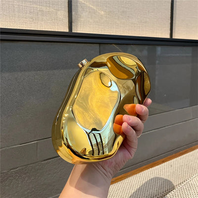 JIOMAY Acrylic Gold Purse Luxury Designer Handbags High Quality 2024 Glamorous Wedding Evening Bag Fashion Purses for Women