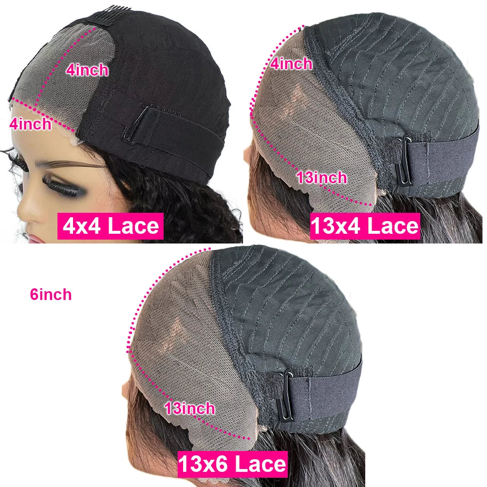 250 Density 13x6 HD Lace Frontal Wig Kinky Curly Glueless Preplucked Human Wigs Ready To Go Brazilian Wigs 100 % Remy Human Hair