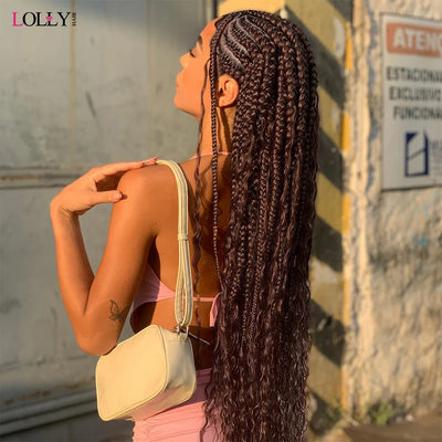 #4 Brown Bulk Human Hair For Braiding Chocolate Brown Deep Wave Human Hair Bundles No Weft Bundles For Women Hair Extensions