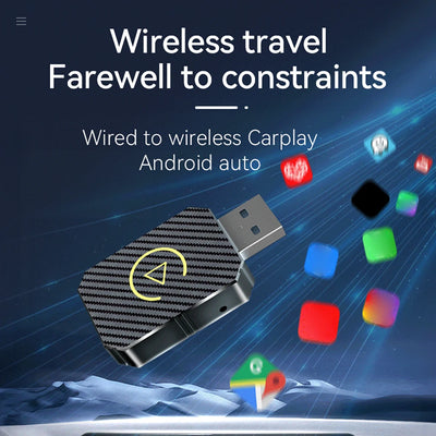 1-10PCS 2 in 1 Wireless CarPlay Android Auto Adapter Wired to Wireless Plug&Play CarPlay Mini Car Ai Box for Audi Toyota VW Peug