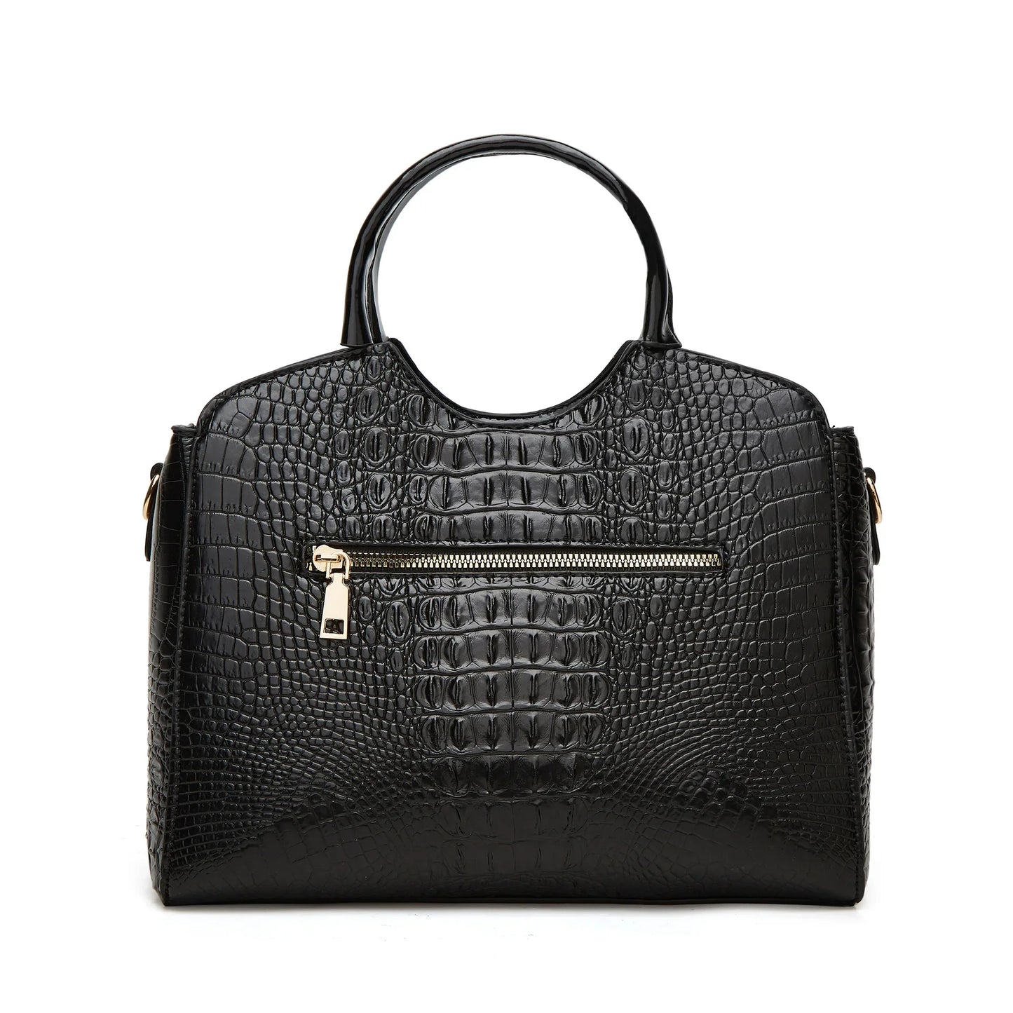 New Fashionable Large Capacity Crocodile Pattern Handbag Trendy Women's Crossbody Bag Quality Single Shoulder Bag Motorcycle Equ