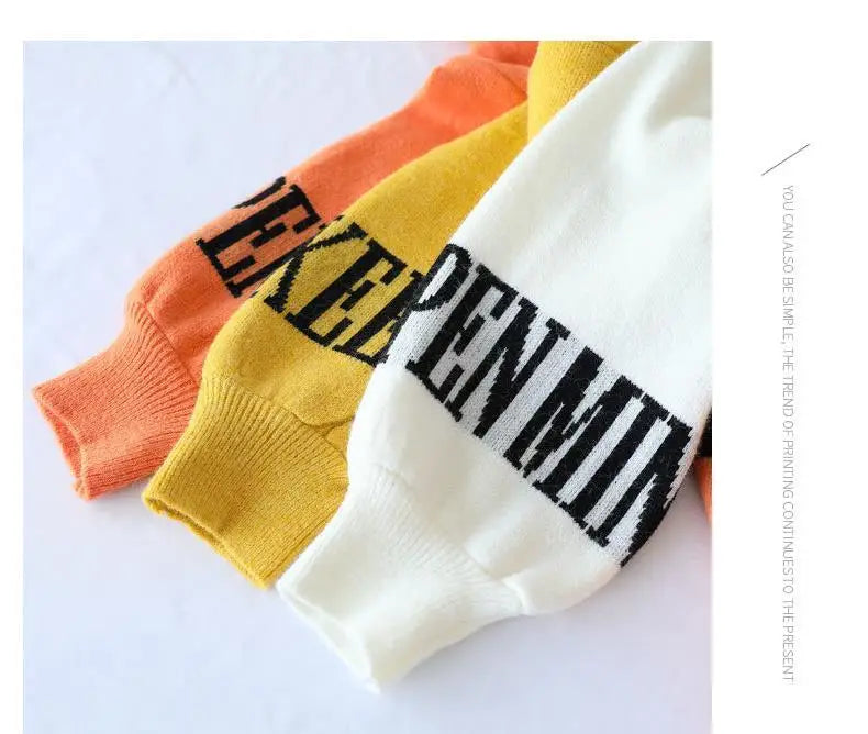 Round Neck Loose Knit Sweater for Women's 2023 Spring and Autumn Korean Version New Fashionable Casual Women's Top