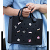 EVA Large Leather Shoulder Bag Handbag Tote Bag Storage for Women Casual Waterproof Beach Bag Hole Fit Charm Fashion Storage Bag