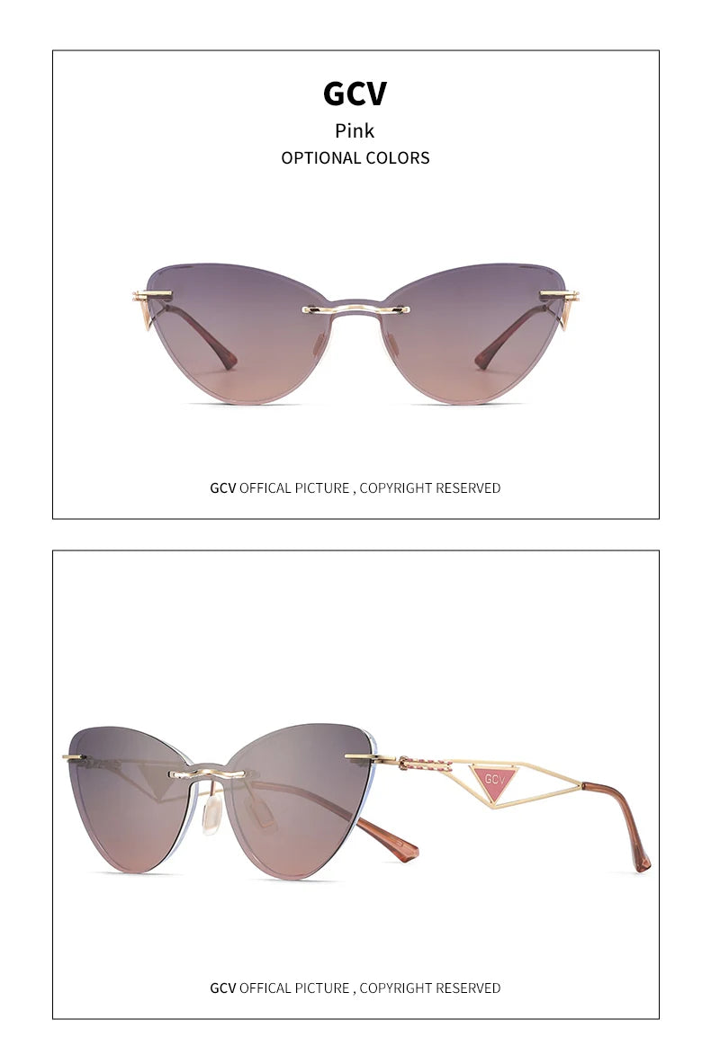 GCV Brand new Women 2 In 1 Polarized Sunglasses Anti blue light glasses butterfly frame multifunctional Medical applicability
