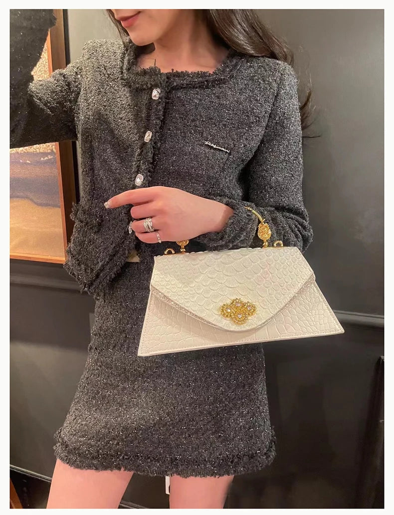 Leather Women's Bag 2025 New Fashion Snake-print Cowhide Small Handbags Shoulder Crossbody Bags Lady Party Messenger Shell Bags