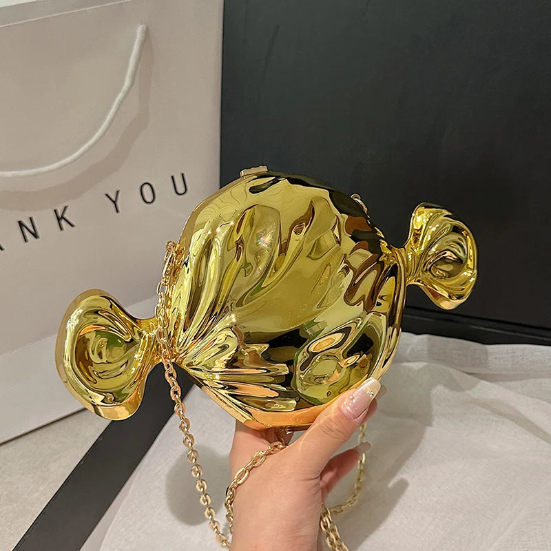 Acrylic Evening Clutch Bag For Women Luxury Shoulder Bag Handbag And Crossbody Bags Party Prom Wedding Shiny Candy Design Purse