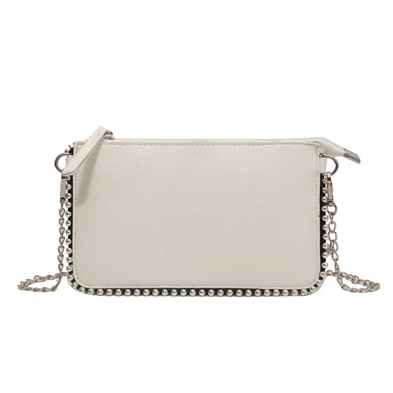 Solid color Design Crossbody Bags For Women Fashion Chain Mobile Phone Purses Fashion Shoulder Messenger Bag Sac A Main Female