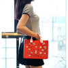 EVA Large Leather Shoulder Bag Handbag Tote Bag Storage for Women Casual Waterproof Beach Bag Hole Fit Charm Fashion Storage Bag