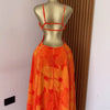 CM.YAYA Women Floral Printed Strap Backless Bra Front Big Swing Maxi Long Dress 2025 Vintage Sexy Club Party Evening Dresses