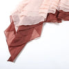 Weird Puss Tierred Tassel Dress Women Backless Sleeveless Halter Gradient Color Lace Pleated Sexy Beach Vacation Party Bodycon