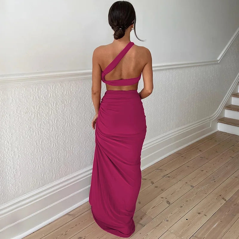 Dulzura Women 2024 Summer Tank Tops Long Skirts Party Club Vacation Two Piece Matching Sets Outfits Wholesale Items For Business