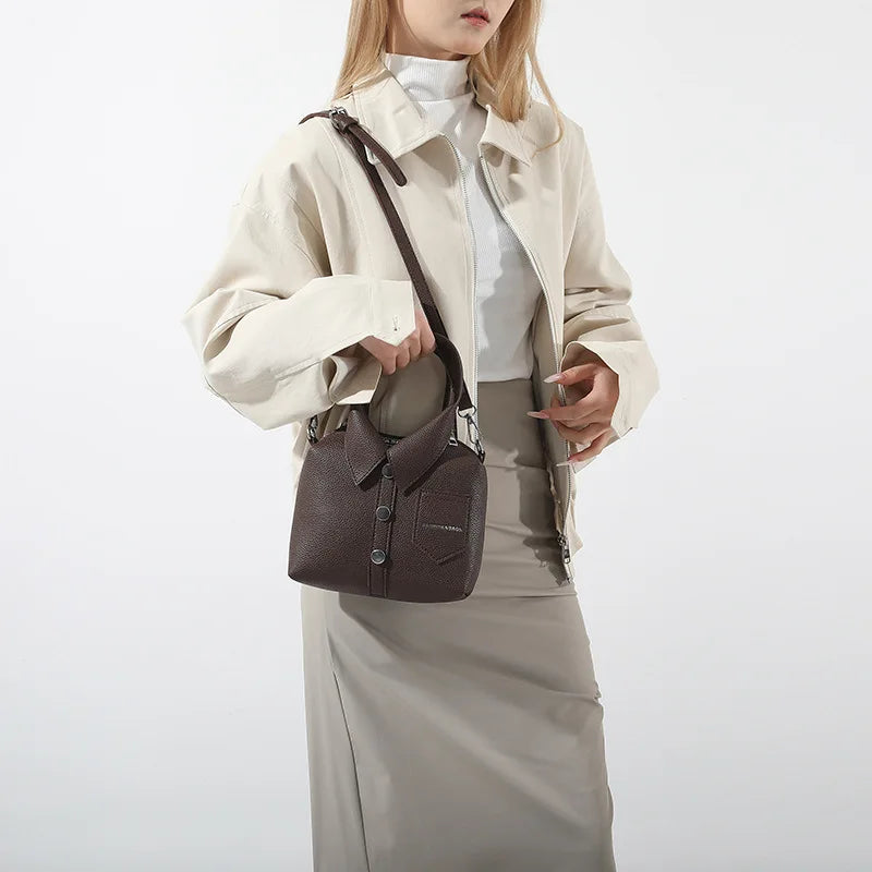 PU Square Compact Shoulder and Crossbody Bags Zipper Unique Design High Quality Hand Bags for Women 2025 Designer Style Bolso