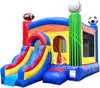 Playhouse.Pogo Inflatable Bounce House with Inflatable Water Slide for Kids,Backyard Commercial Castle Outdoor Playhouse Bouncer