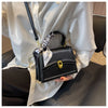 Bow Decor Lightweight Flap Bag, Business Casual Mini Women's Shoulder Bag Skinny Scarf Decor Square Bag For Teen Girls Women