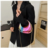 Luxury Designer Evening Clutch Clear Acrylic Women Handbags Fashion Shoulder Bag Half Moon Wedding Purses Party Tote Ladies