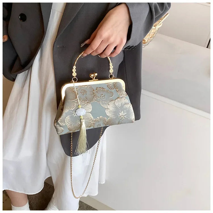 Luxury High Design Women Evening Bag Brand Party Banquet Glitter Bag for Ladies Wedding Clutch Handbag Shoulder Bag Chain Bolsas